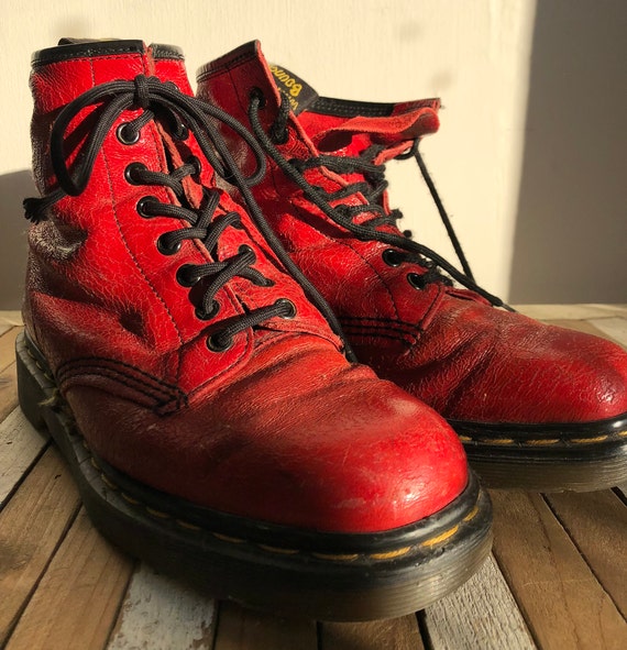 burgundy patent leather doc martens