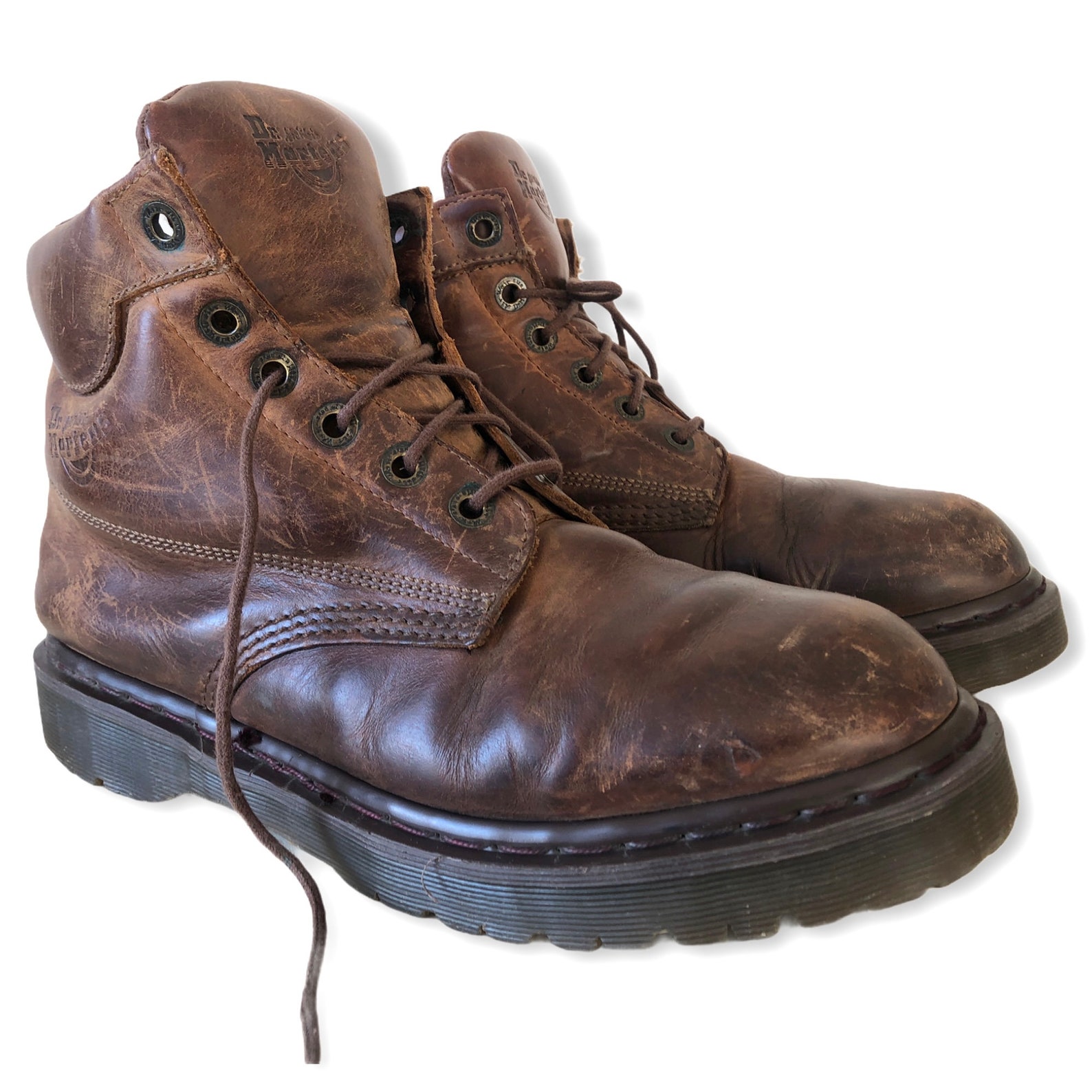 dr martens brown platform