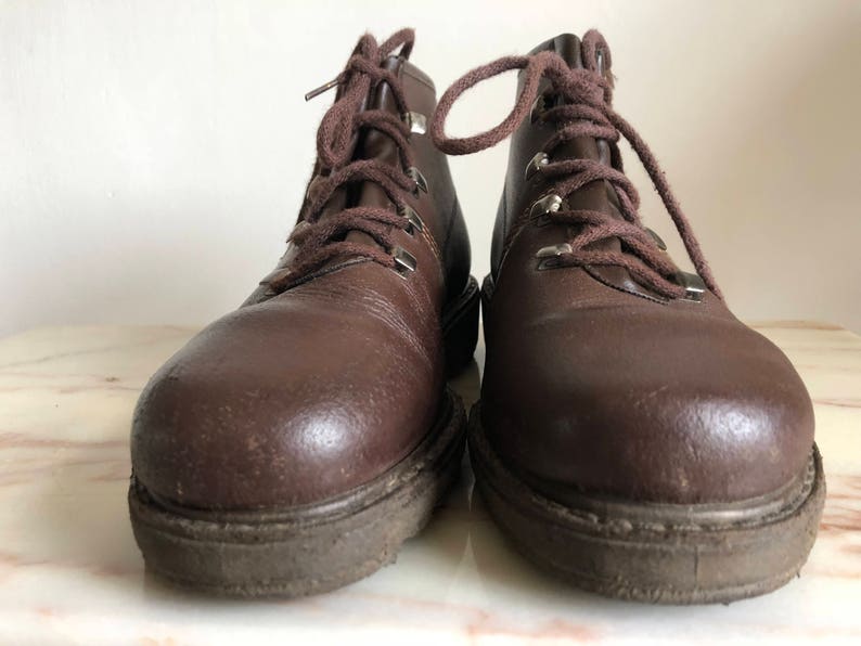 6UK size 39EU leather brown tough Vintage GEP shoes Vetersschoenen