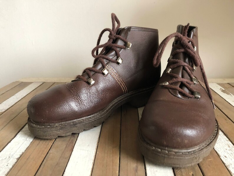 6UK size 39EU leather brown tough Vintage GEP shoes Vetersschoenen