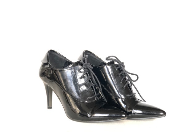 SHICK, vintage 80s patent leather stiletto ankle … - image 6