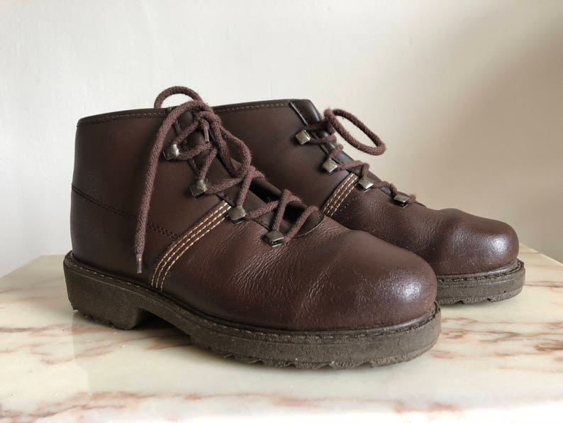 6UK size 39EU leather brown tough Vintage GEP shoes Vetersschoenen