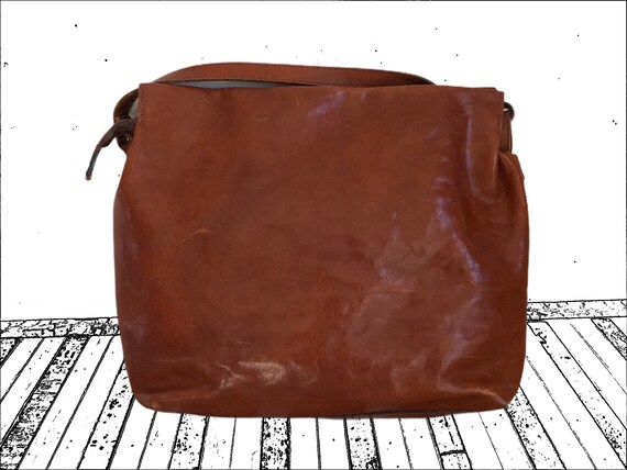 BURKELEY S LEATHER HOUSE Vintage Umhangetasche fur Damen 100 Leder hergestellt in Holland. Etsy