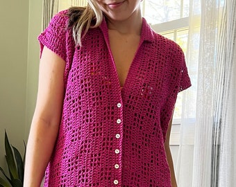 Tic Tac Toe Tee CROCHET PATTERN