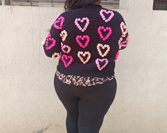 Heartbob Cardigan CROCHET PATTERN - Etsy