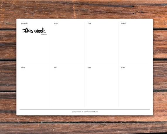 printable weekly desk planner this week planner pdf is etsy weekly planner pdf
