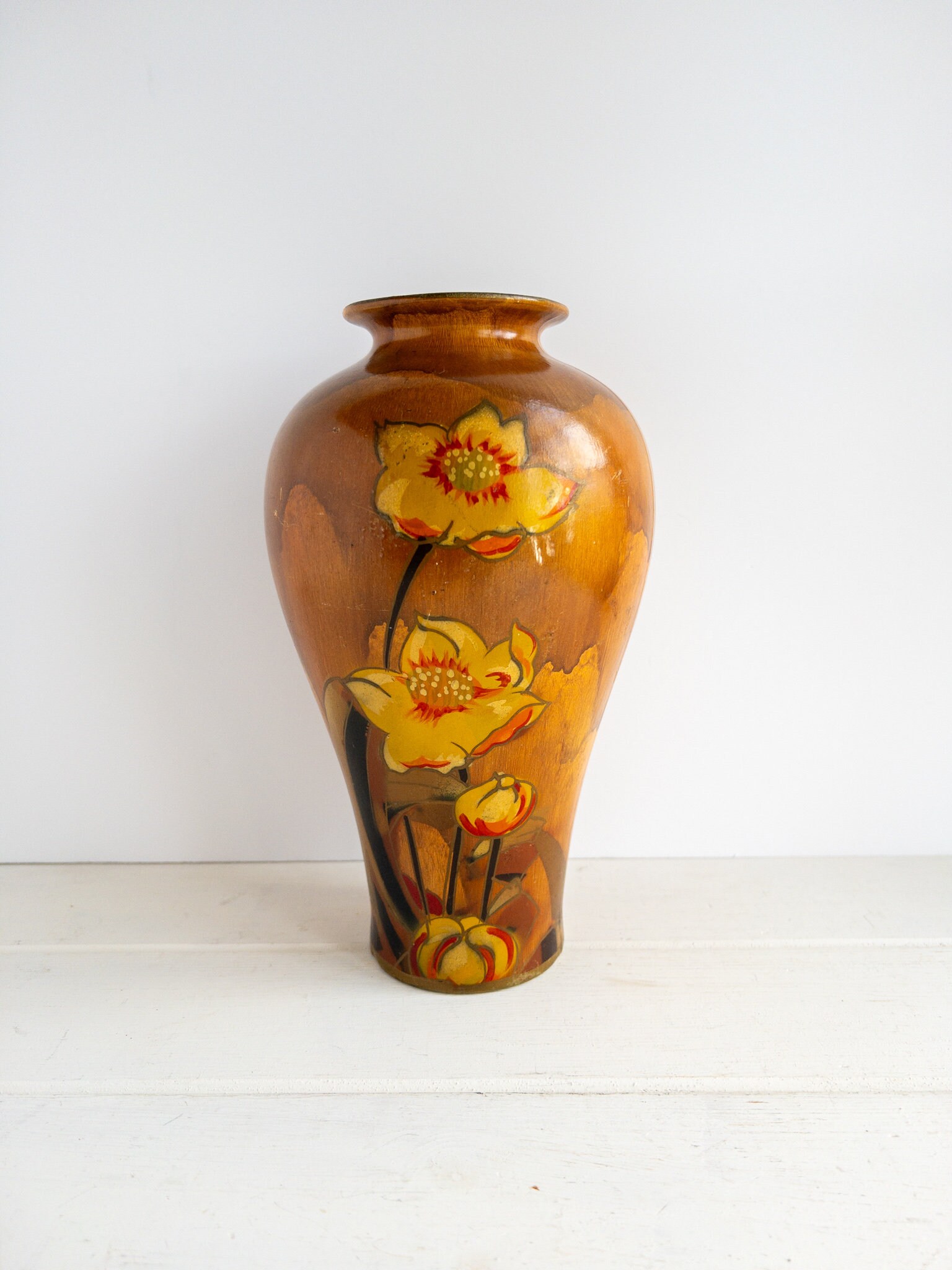 英国 Wilton Ware ヴィンテージ フラワーベース 陶器 花瓶 花器 