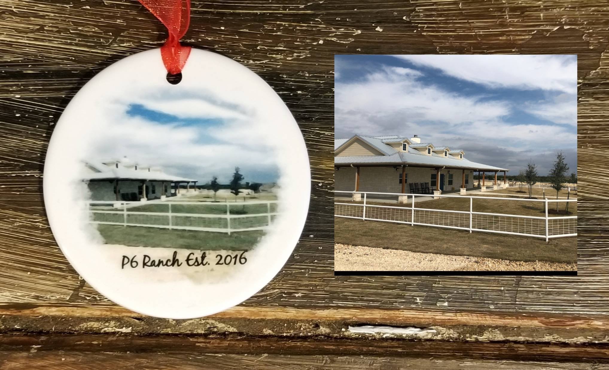 dad 1 sided gift mom house gift Personalized home or house Christmas ornament from photo with family name. dad 1 sided gift mom house gift Personalized home or house Christmas ornament from photo with family name.