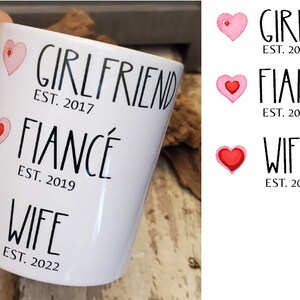 Girlfriend, fiance, wife, mom I love you mug, girlfriend, wife, husband, boyfriend unique I love you gift