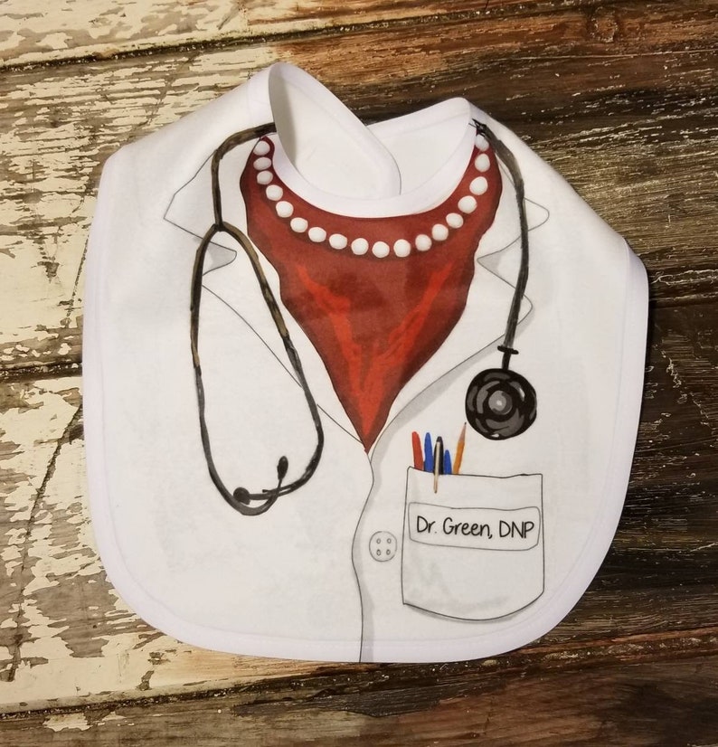 Personalized Dentist or Doctor Bib Male/female Bib 4mom or Dad Etsy