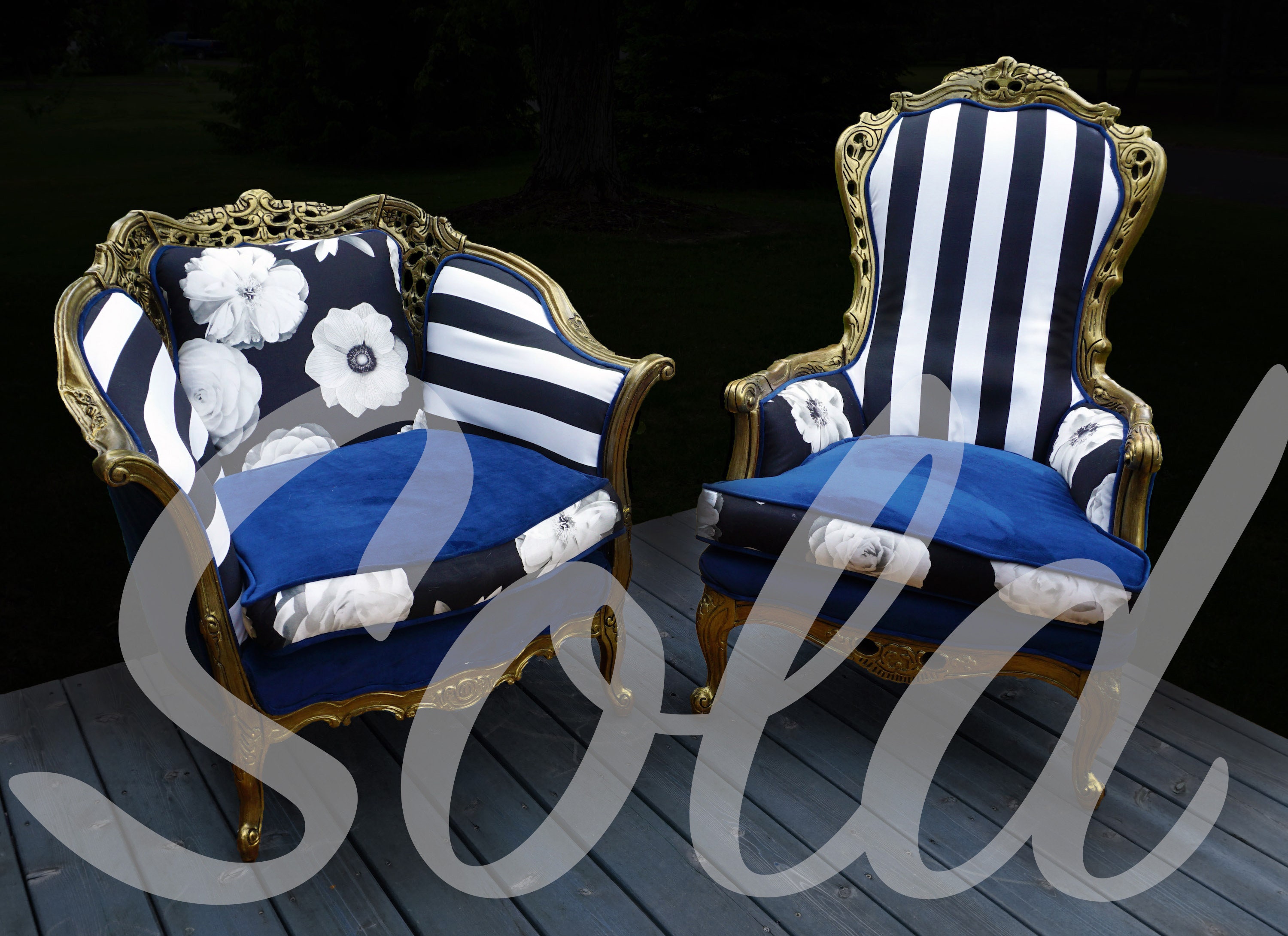 Reupholstered Kings and Queens Chairs Etsy