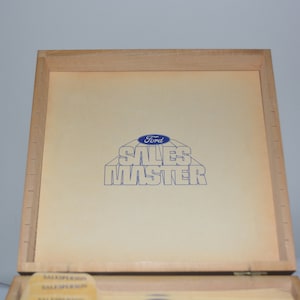 1980s Vintage Ford Sales Master Manager&#39;s Lead File Box