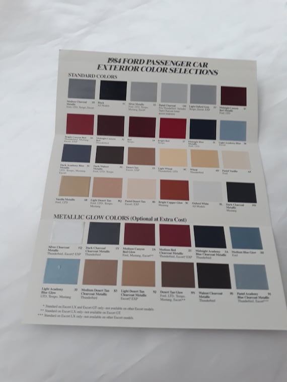 Ford Exterior Paint Color Chart Where To Get Paint For My '52 Ford