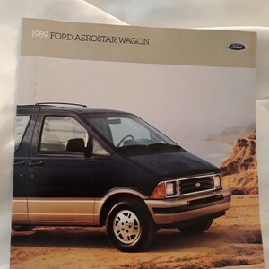 1989 Ford Aerostar Wagon Dealer Sales Brochure
