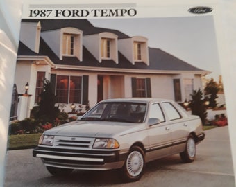 1987 Ford Tempo Dealer Sales Brochure