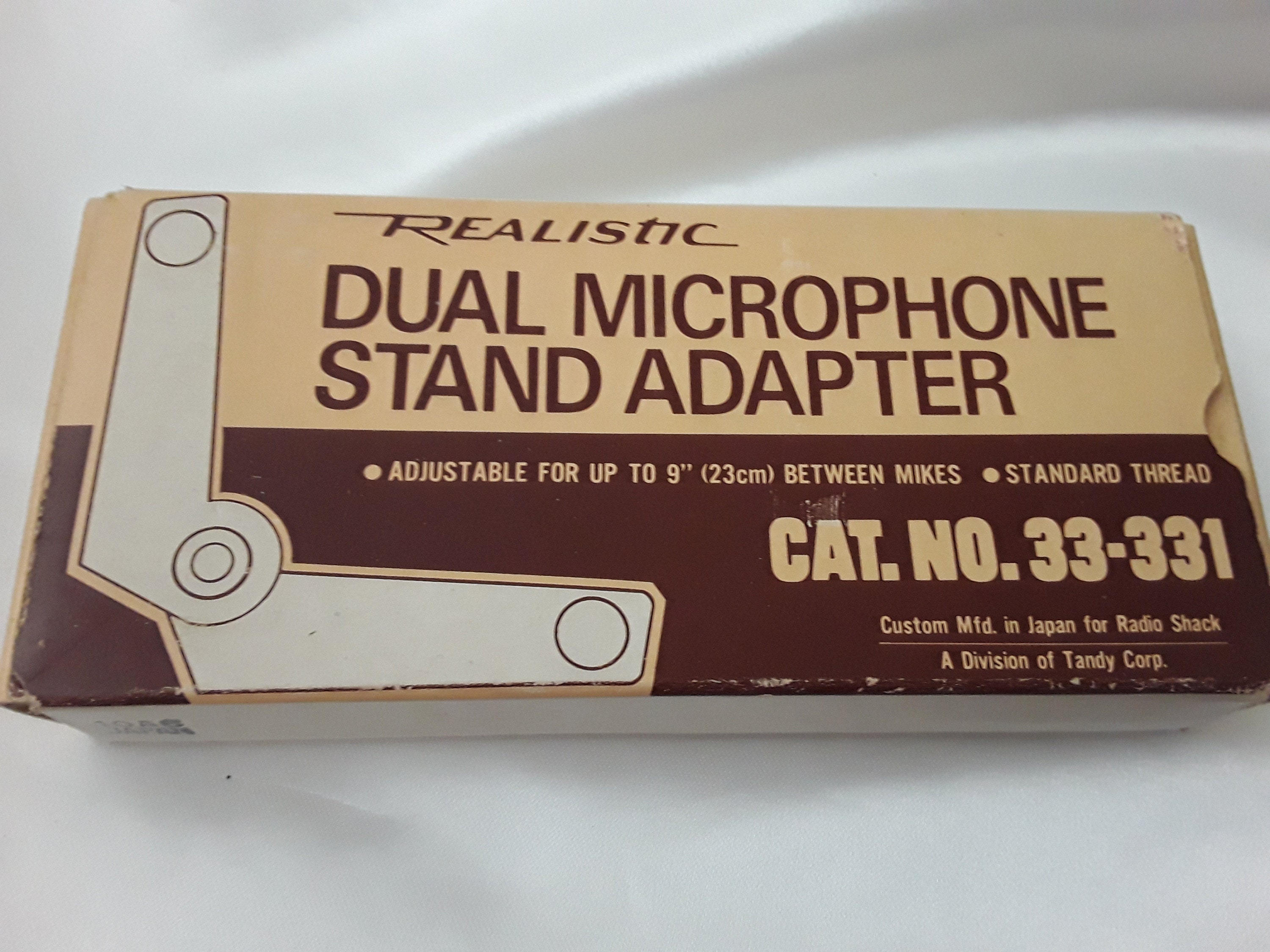 NOS Realistic Dual Microphone Stand Adapter 33331 Etsy