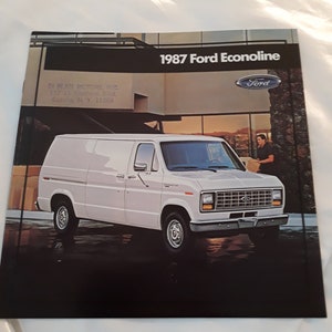 1987 Ford Econoline Dealer Sales Brochure