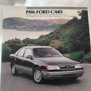 1986 Ford Cars Dealer Sales Brochure