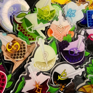 Final Fantasy XIV Job Stone Pins (Including Dawntrail Jobs Viper and Pictomancer)