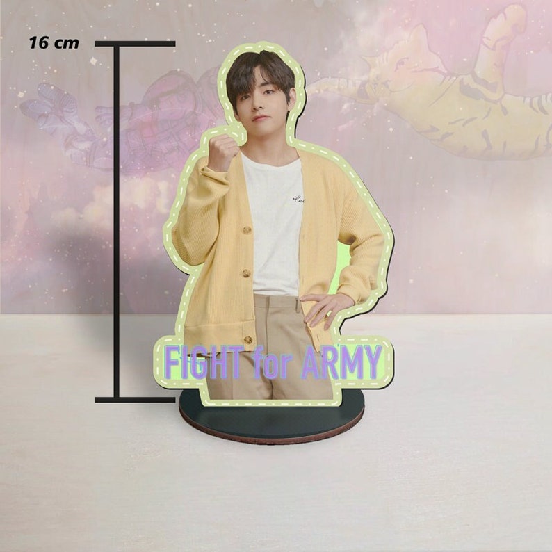 Découpe En Carton V (Kim Taehyung) Des Bangtan Boys – Standee/Standup Taille Réelle