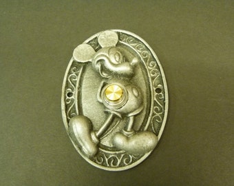 Mickey Mouse Doorbell Plate Prop Replica Silver coulor   Disney