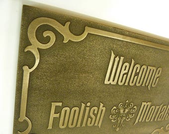 Disney Haunted Mansion Welkom Foolish Mortals geïnspireerd teken