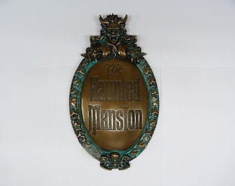 Disney Prop Haunted Mansion Attraction Plaque