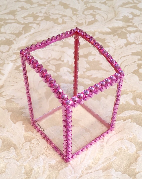 Bling Hearts Design Pen Scissor Holder From The Ireland Bling Hearts Design Pen Scissor Holder, Pink Bling Desk Accessories