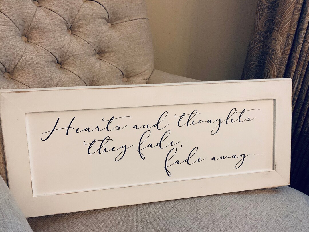 Pearl Jam | "hearts and Thoughts" Wooden Sign - Etsy