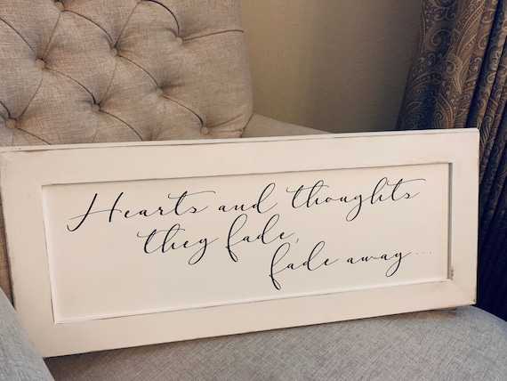 Pearl Jam hearts and Thoughts Wooden Sign - Etsy