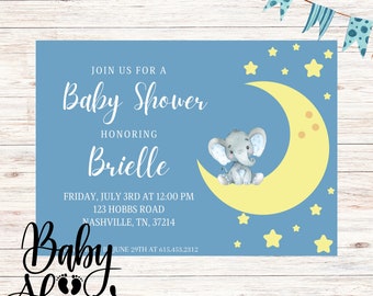 Digital Download Baby Shower Invitation, Editable Shower Invite, Printable Baby Shower Invitation, Baby Shower Invite, Baby Boy Shower, Boy