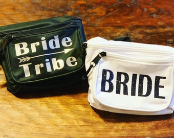 Bachelorette fanny packs- Bride Tribe fanny packs