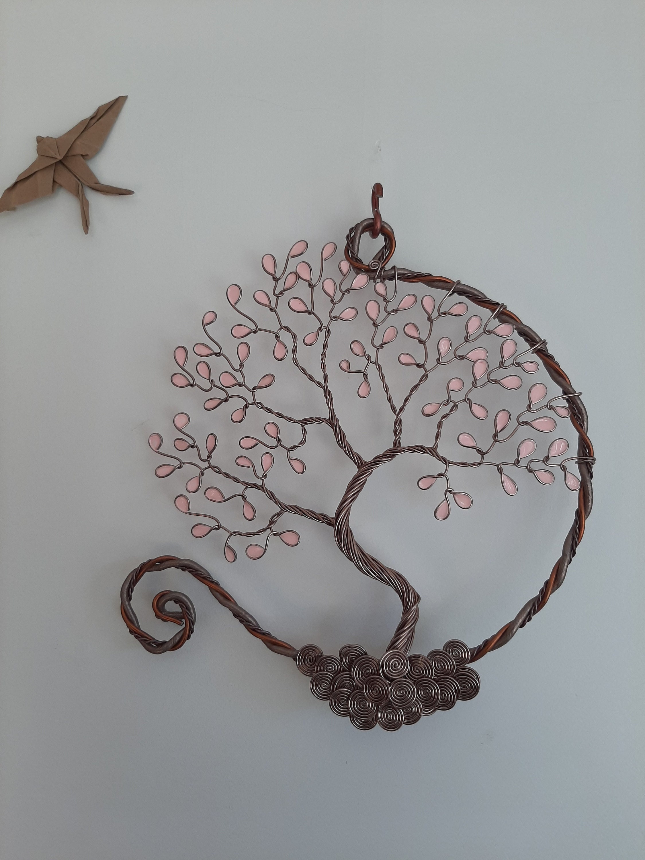 Arbre de Vie Automne - Offrez Un Cadeau Symbolique et Artisanal. Sculpture Métallique d'un Arbre Vie