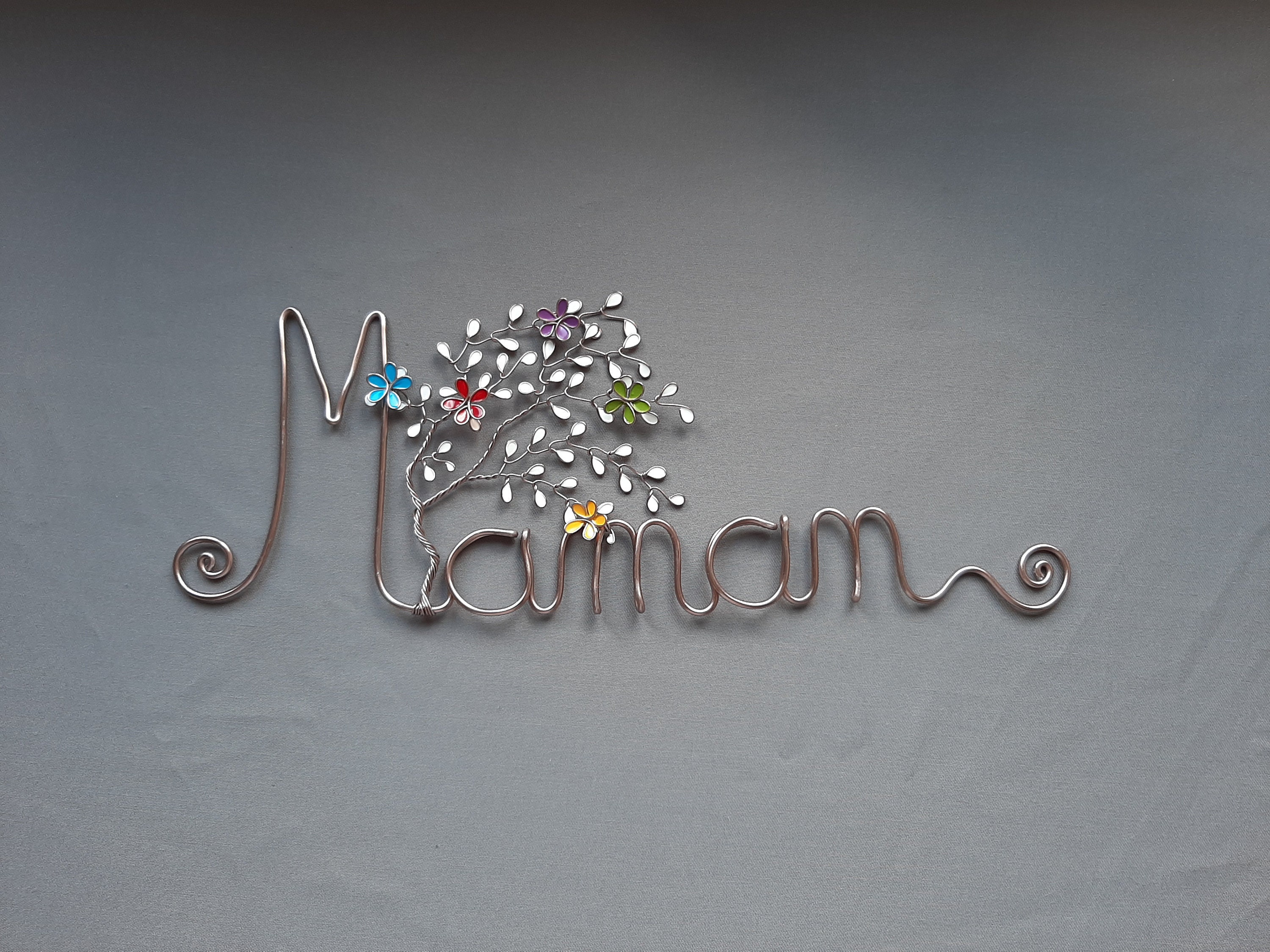 Maman Arbre de Vie - Pour Une Maman ou Un Papa... Ecriture Personnalisée Pour Décoration Murale, Tra