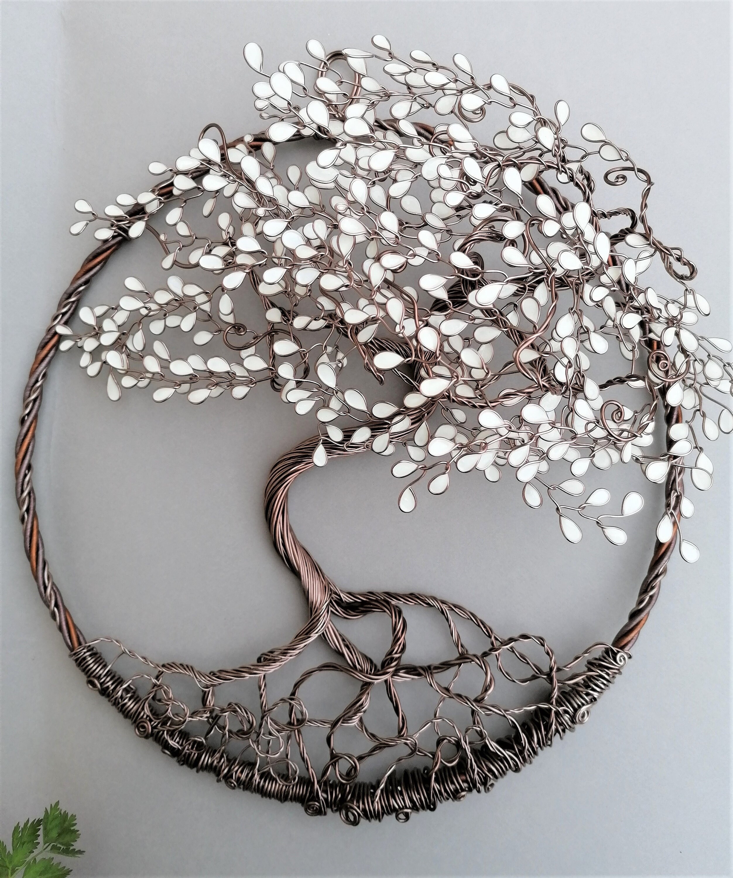 3D Tree of Life. Wall Art Decoration. Light Brown Wire. Original