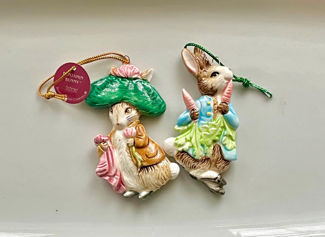 Peter Rabbit Ceramic Collection Peter Rabbit Beatrix Potter Ceramic Schmid Ornaments. Peter Rabbit and ...