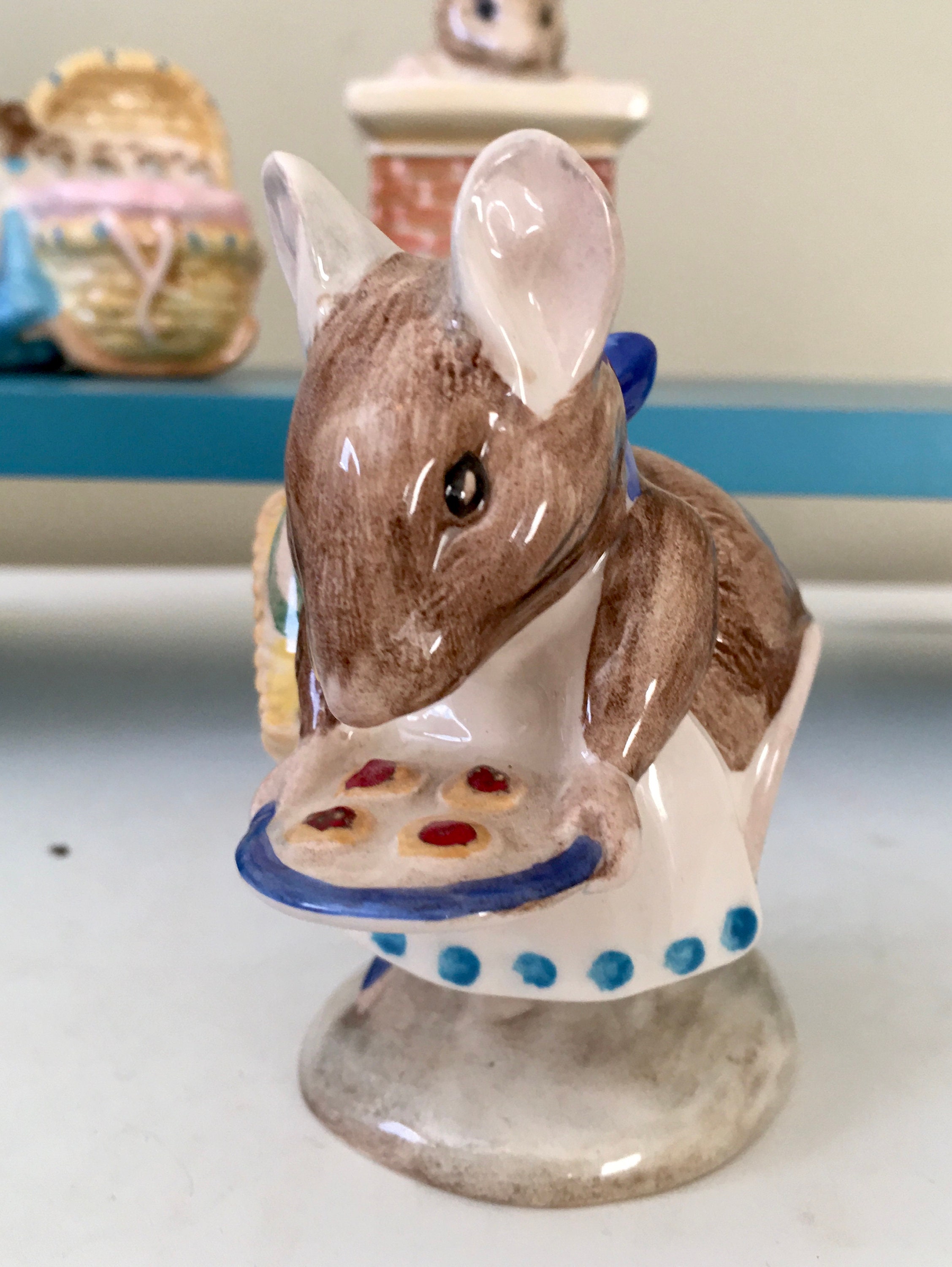 Beswick Rabbit 296 Beswick Beatrix Potter Peter Rabbit Figurines F Warne & Co. Hunca Munca ...