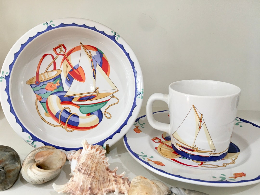 ティファニー Seashore 食器３点セット 楽天市場】TIFFANY&Co. ティファニー seashore ベビー食器 3点