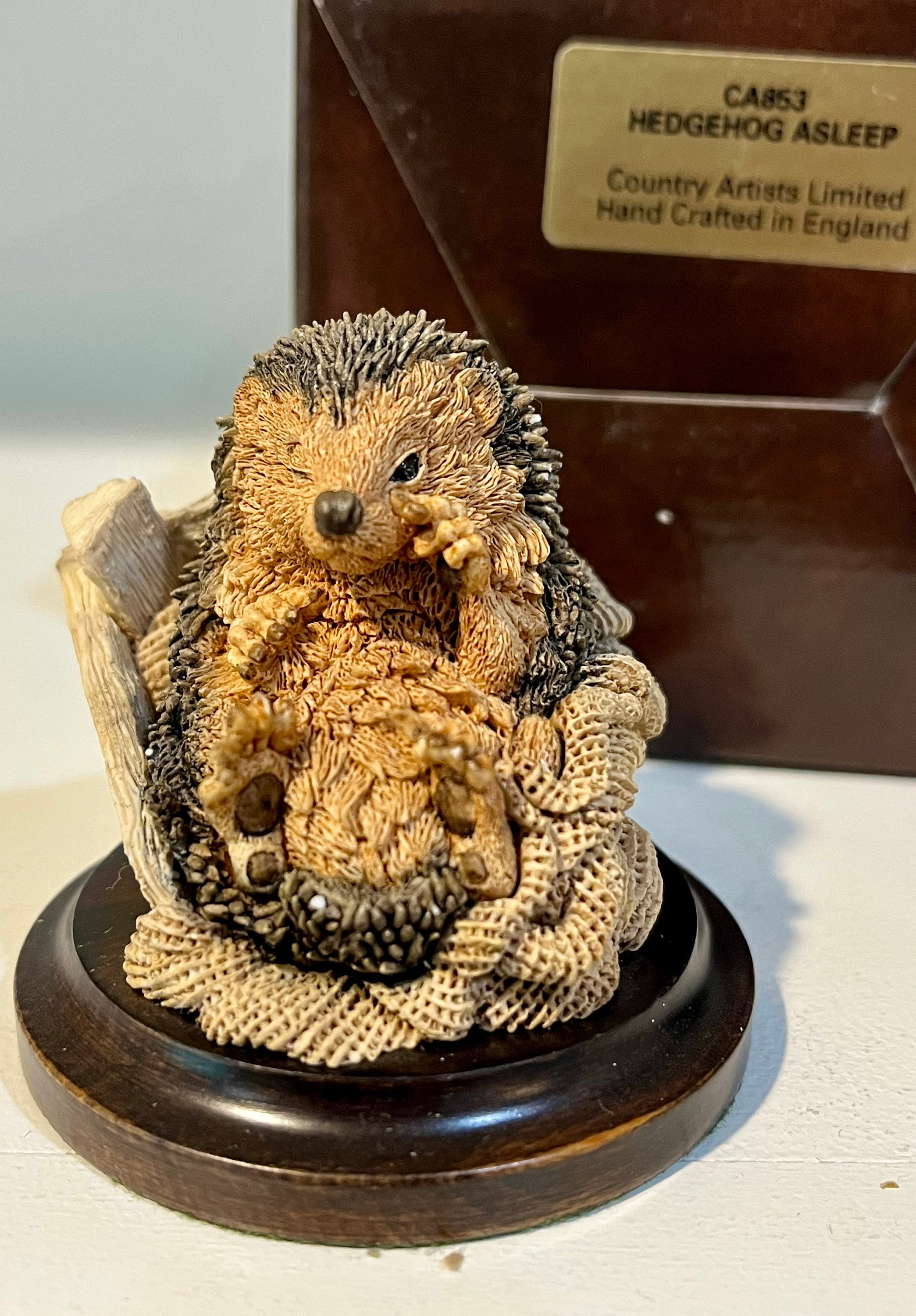 Country Artists Hedgehog Figurine. Stratford-upon-avon. Country