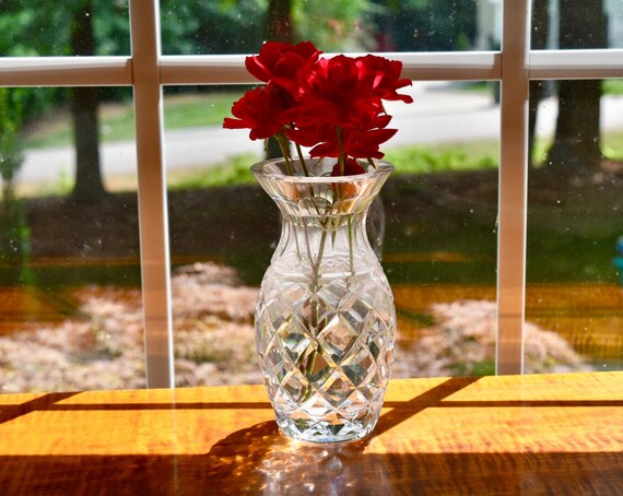 Waterford Crystal Kinsale Comeragh Pineapple Shape Vase Etsy
