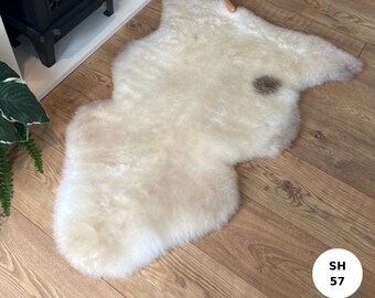 100% British Undyed Rare Breed Short Fur Sheepskin Rugs -  SH57