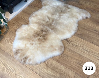 100% British Undyed Rare Breed Sheepskin Rug - 313