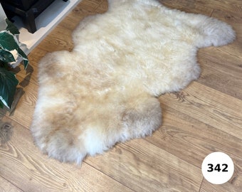 100% British Undyed Rare Breed Sheepskin Rug - 342