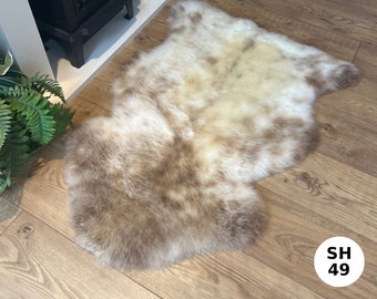 100% British Undyed Rare Breed Short Fur Sheepskin Rugs -  SH49