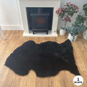 Sheepland XL 100% British Sheepskin Shearlings - BLACK