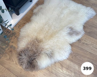 100% British Undyed Rare Breed Sheepskin Rug - 399