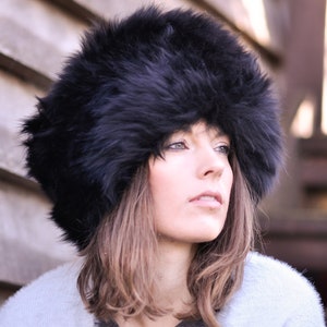 Luxury Handmade British Sheepskin Cossack Hat Various Colours Black