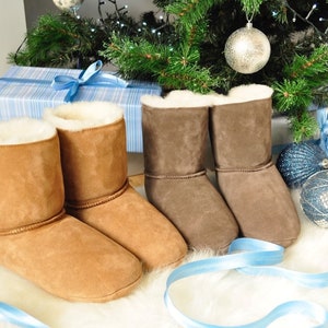 Slightly Imperfect New Design Luxury Sheepskin Indoor Slipper Boots image 8