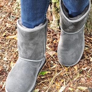 British Sheepskin Sheepland Outdoor Boots in Grey bild 7
