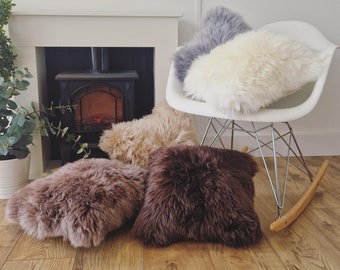 Luxurious Sheepskin Cushion - Various Colours